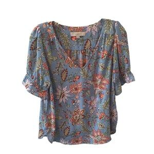 Drastic  Price Drop Loft Flowered Print Blouse⭐️